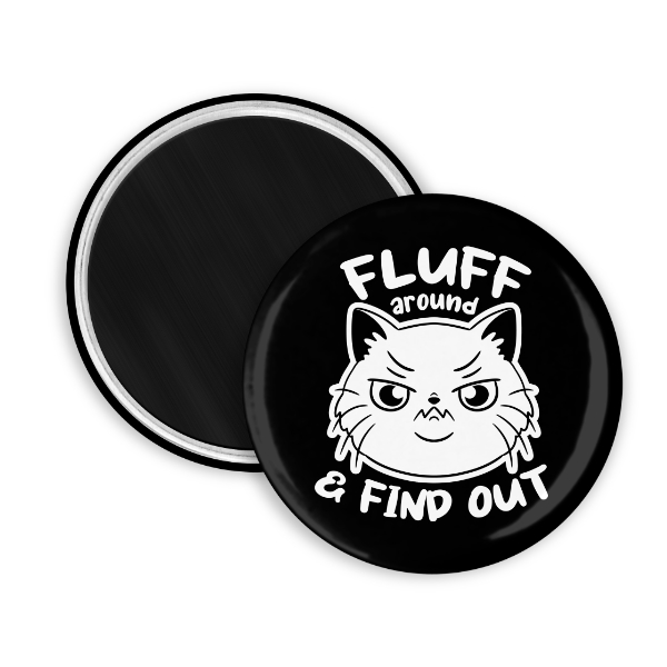 Fluff Around Cat Magnet - Kute Products